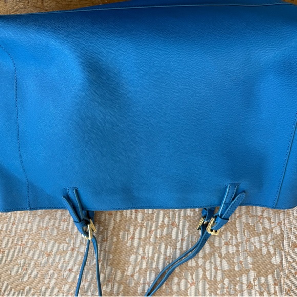 Tory Burch Blue York Leather Tote Bag - Picture 6 of 6